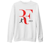 Tenis - Federer 2015 Beyaz Kalın Sweatshirt