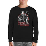 Tesla - God of Thunder Siyah Çocuk Sweatshirt