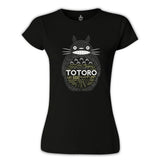 Totoro Siyah Kadın Tshirt