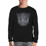 Transformers Logo 1 Siyah Çocuk Sweatshirt