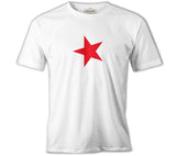 Türk Bayrağı - Bayrak Yıldız Beyaz Erkek Tshirt