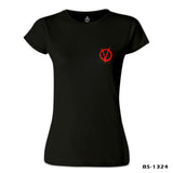 V for Vendetta - V logo Siyah Kadın Tshirt