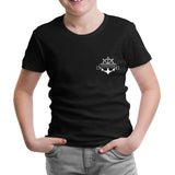 Yat Kulübü - Çapa Logo Siyah Çocuk Tshirt