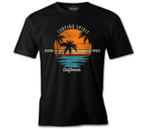 Yaz - California Surf Siyah Erkek Tshirt