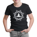 Yoga - Çakra Siyah Çocuk Tshirt