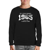 1965 Aged to Perfection Siyah Çocuk Sweatshirt