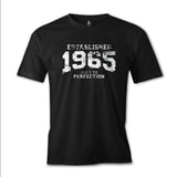 1965 Aged to Perfection Siyah Erkek Tshirt
