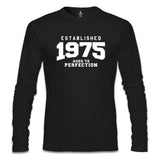 1975 Aged to Perfection Black Men's Sweatshirt