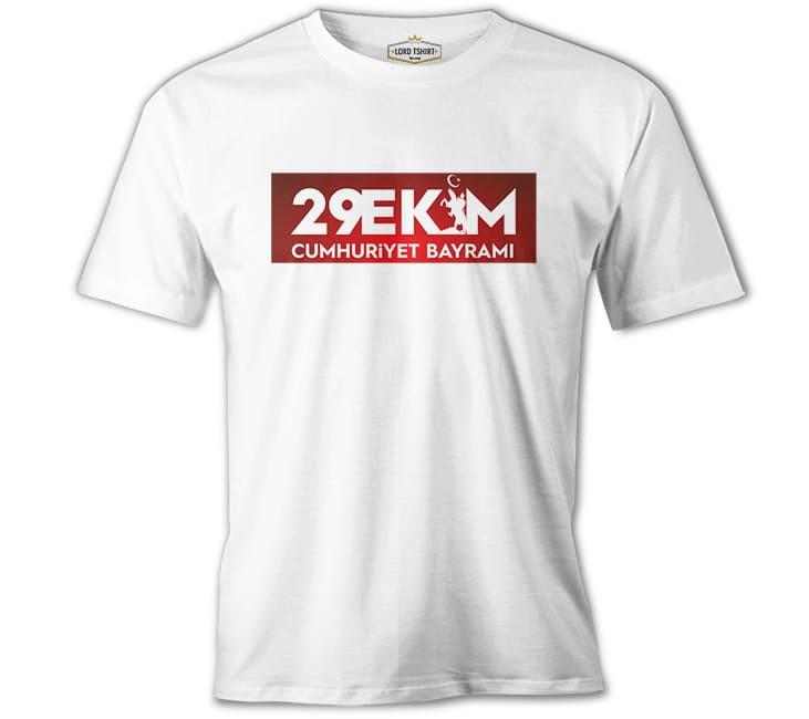 29 Ekim Cumhuriyet Bayramı Beyaz Erkek Tshirt