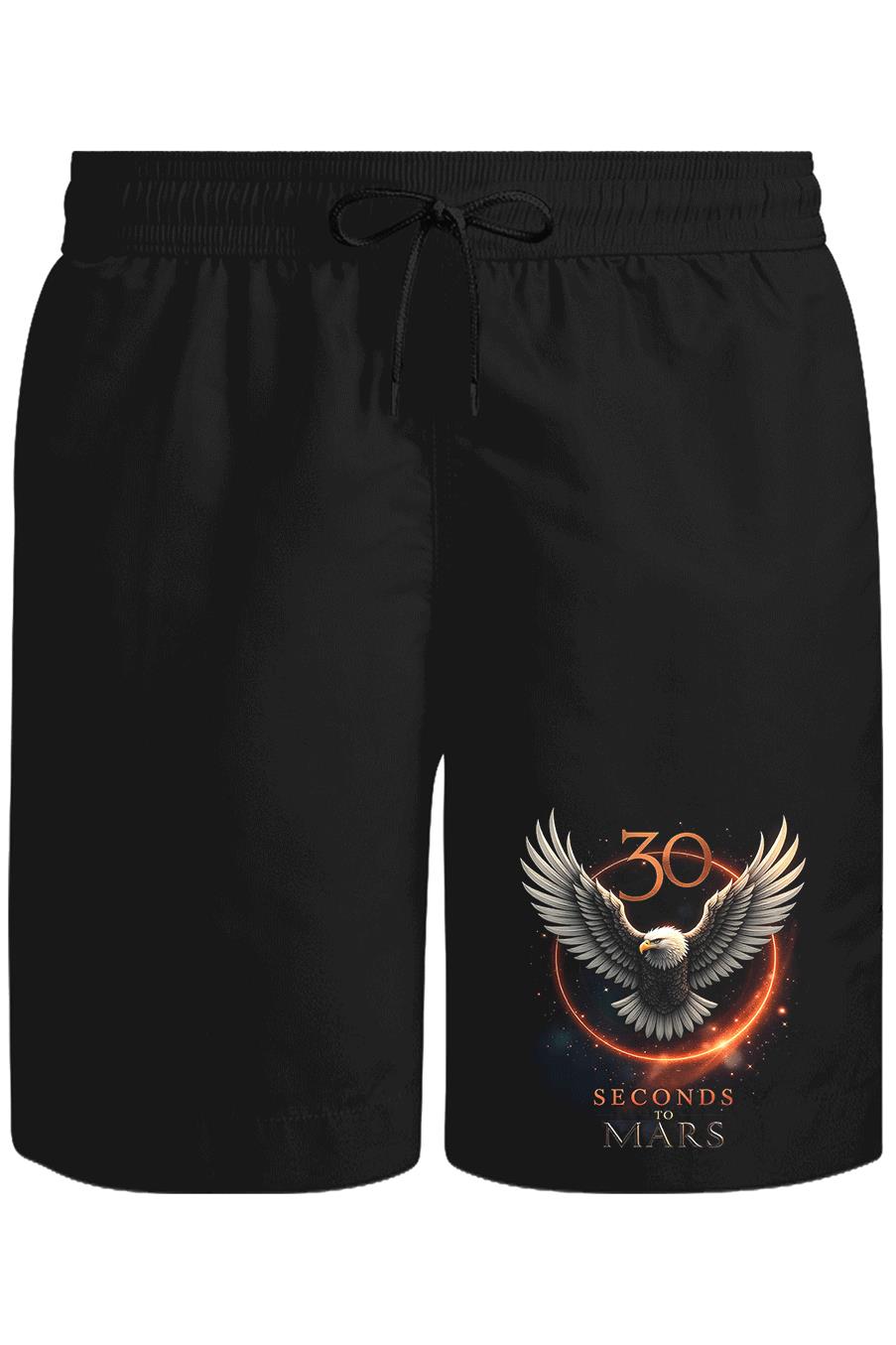 30 Seconds to Mars - Eagle Unisex Black Shorts