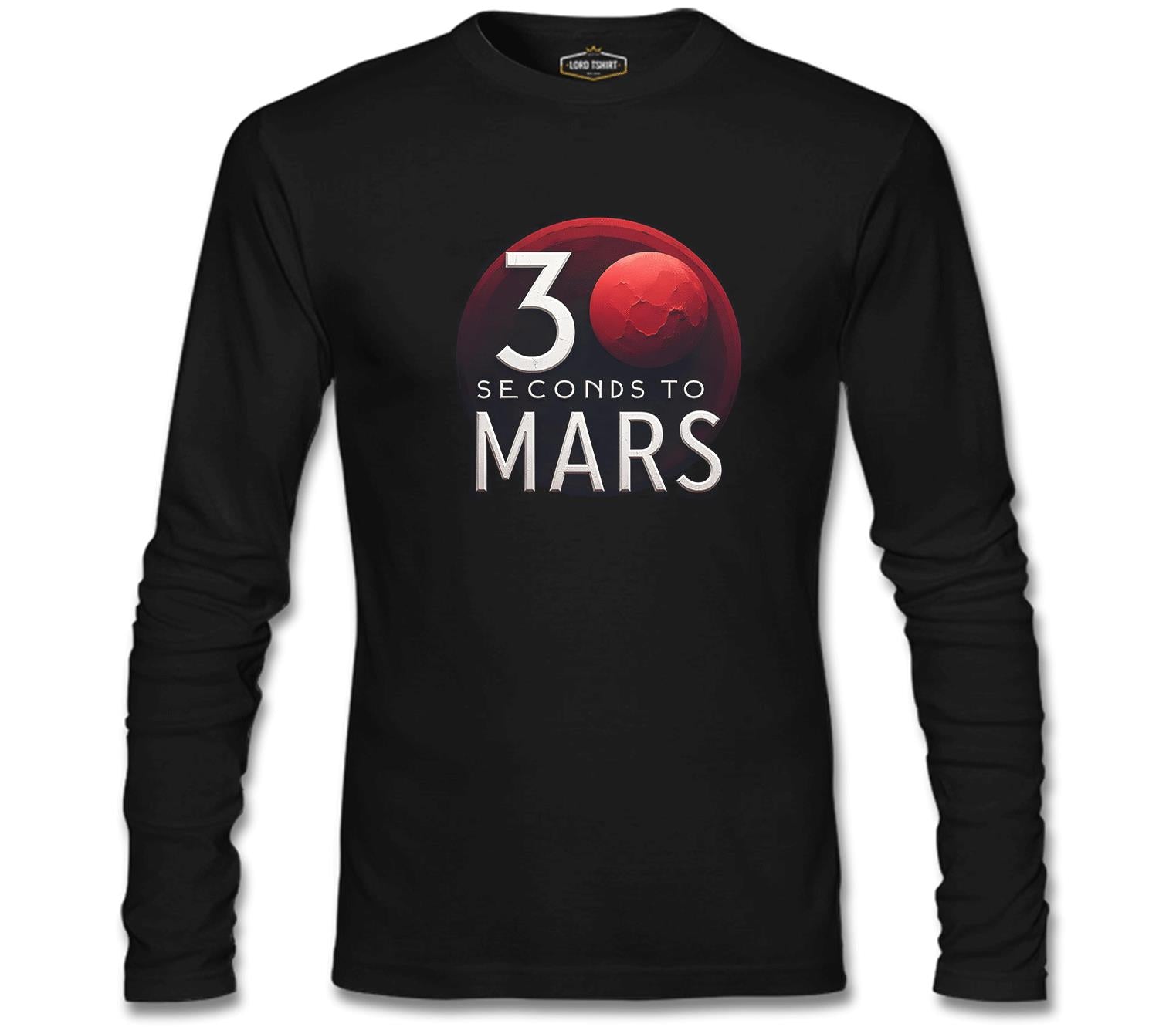 30 Seconds to Mars - Mars Siyah Erkek Sweatshirt