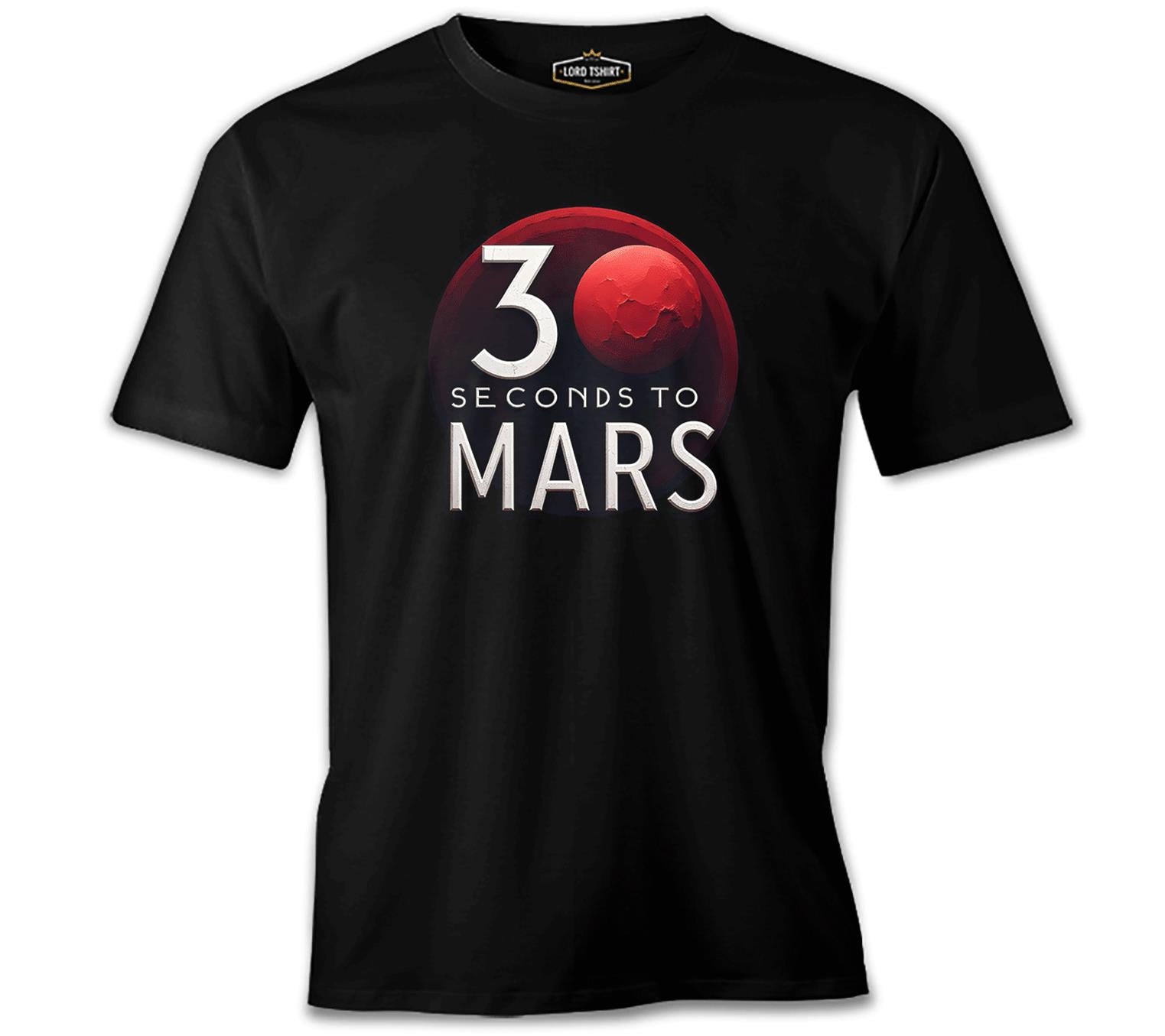 30 Seconds to Mars - Mars Siyah Erkek Tshirt