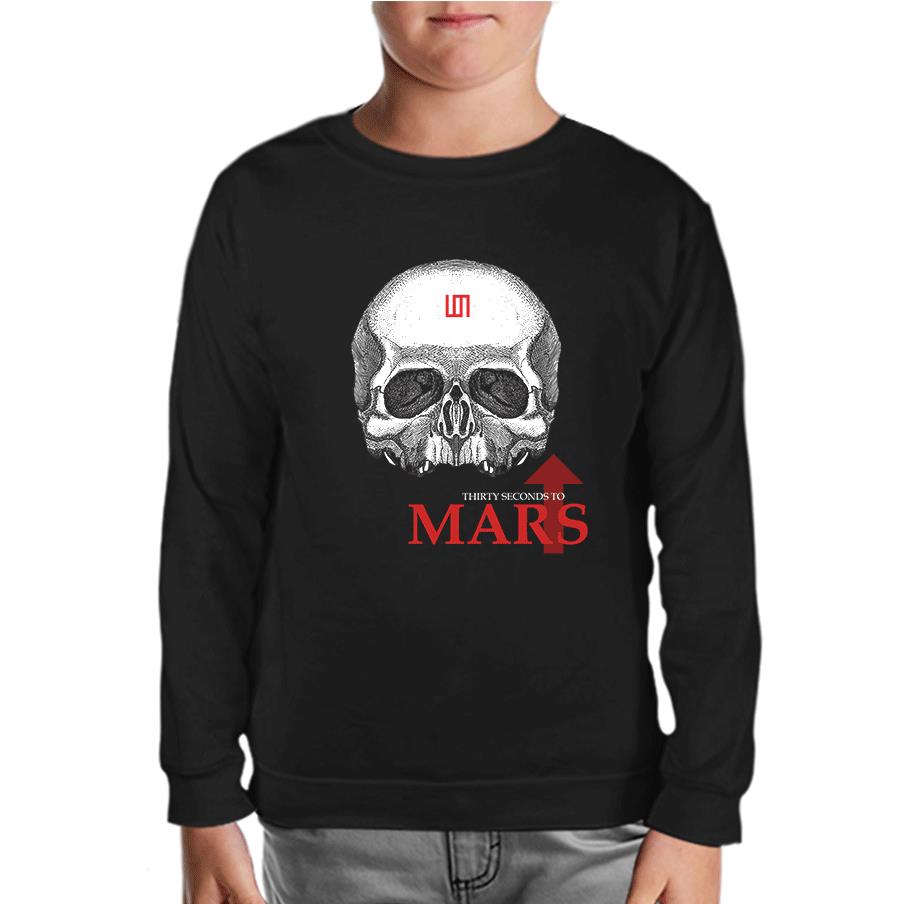 30 Seconds to Mars Black Kids Sweatshirt