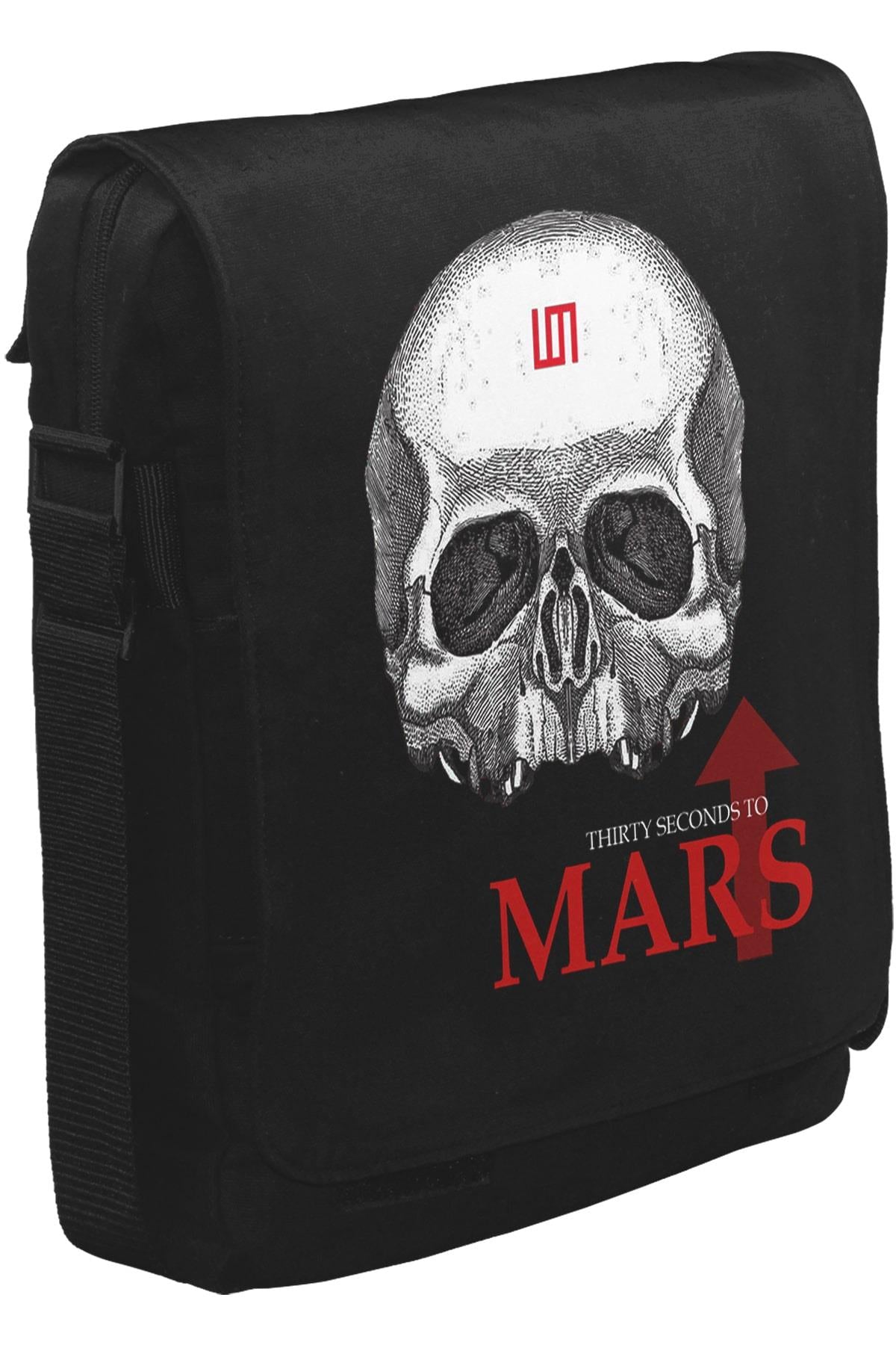 30 Seconds to Mars Unisex Black Messenger Bag 