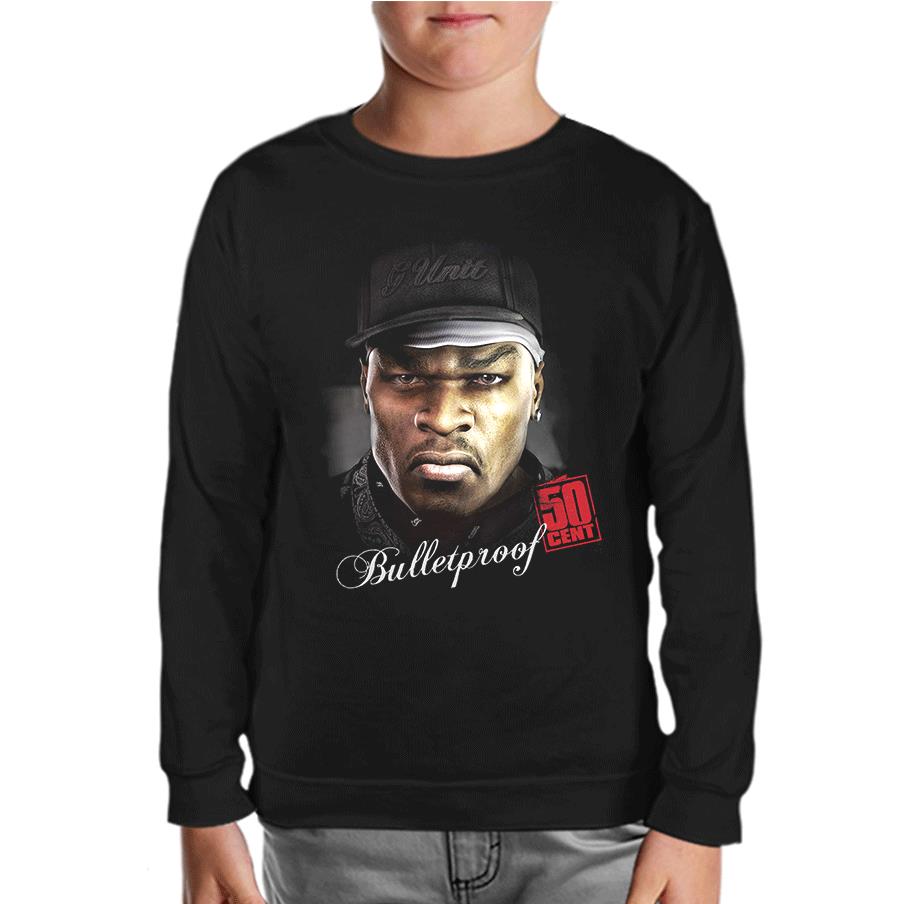 50 Cent Siyah Çocuk Sweatshirt