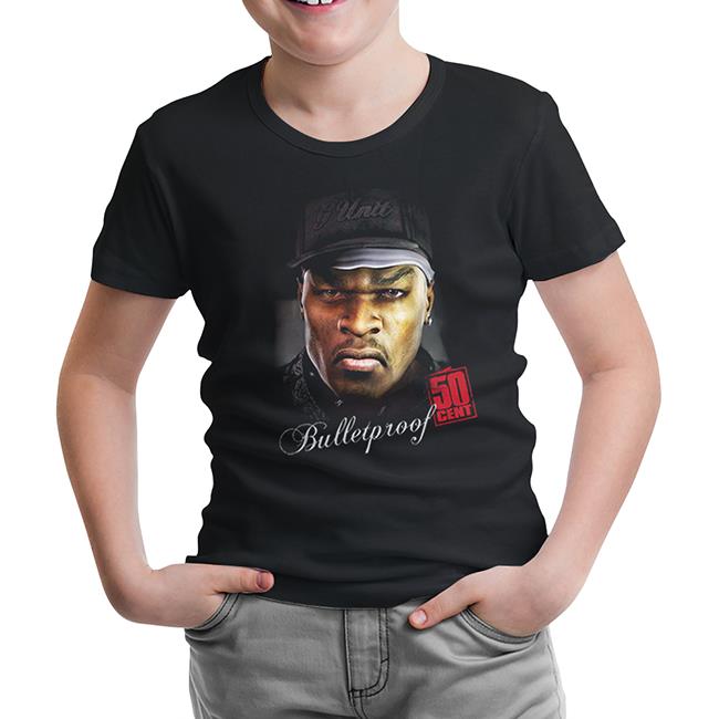 50 Cent Black Kids Tshirt