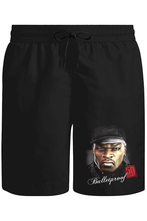 50 Cent Unisex Black Shorts 