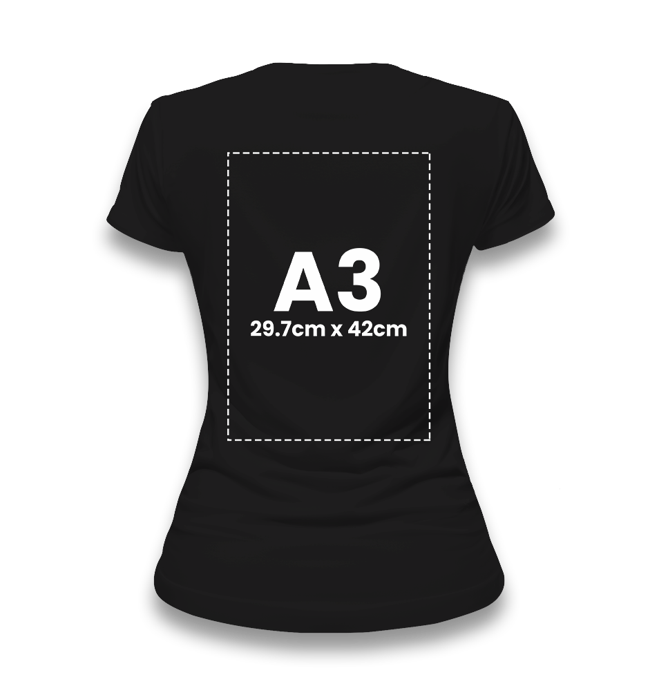 Personalized Black Women's T-Shirt - Single Sided 