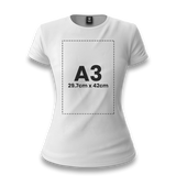 Personalized White Women's T-Shirt - Single Sided 