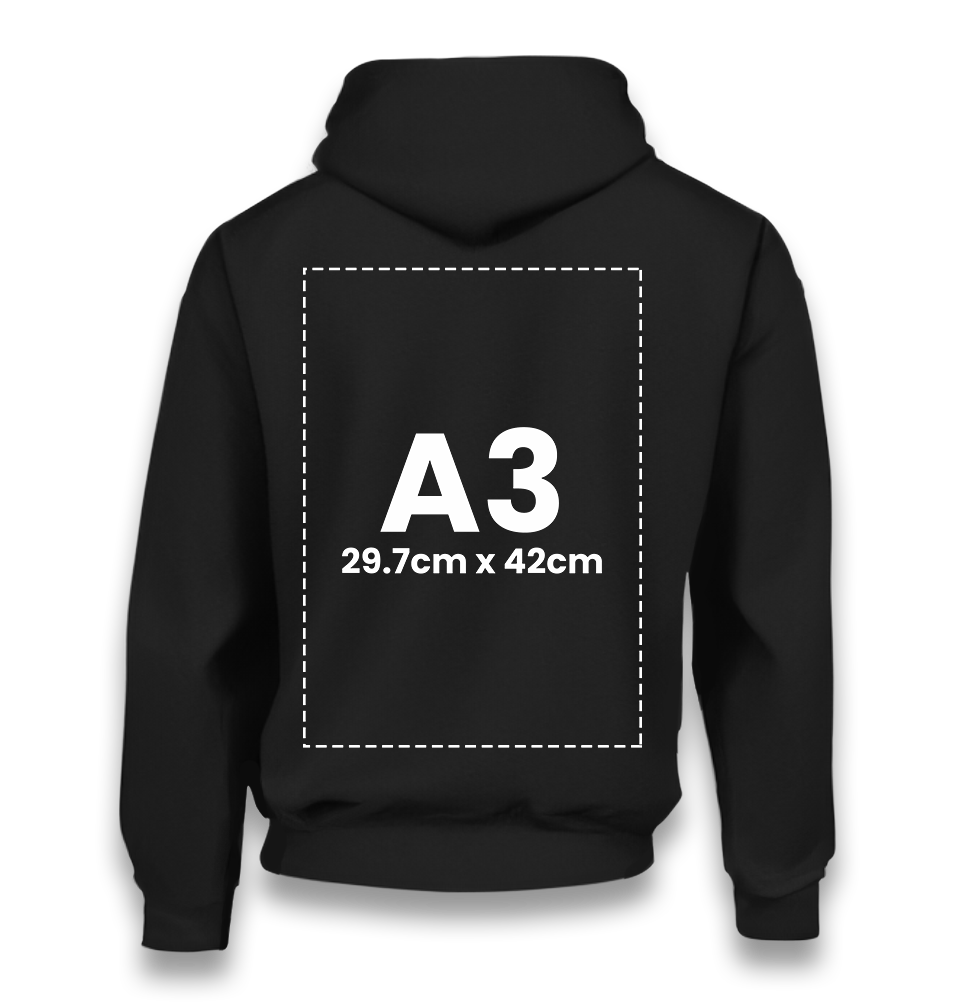 Personalized Black Unisex Hoodie - Single Sided 