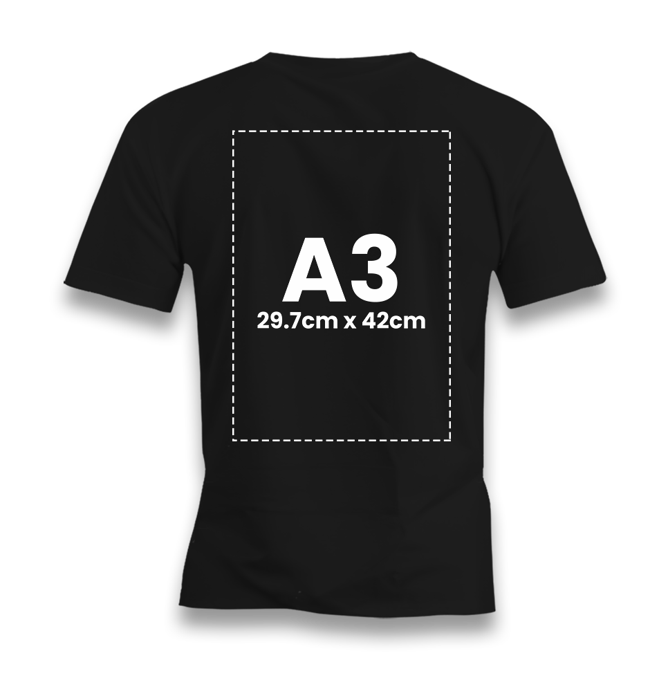 Personalized Black Men's T-Shirt - Single Sided 