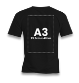 Personalized Black Men's T-Shirt - Single Sided 