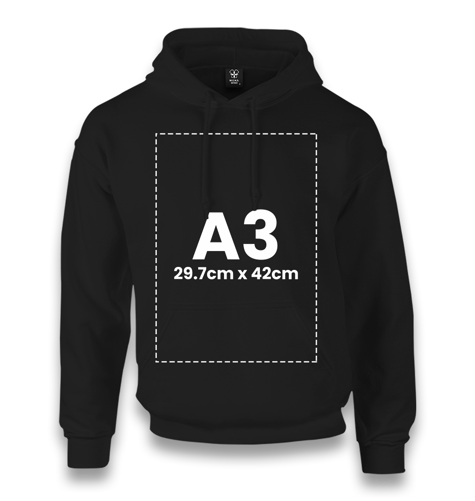 Personalized Black Unisex Hoodie - Single Sided 