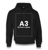 Personalized Black Unisex Hoodie - Single Sided 