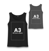 Personalized Black Unisex Undershirt - Front Back 