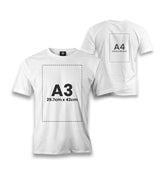 Personalized White Men's T-Shirt - Front Back 