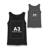 Personalized Black Unisex Undershirt - Front Back 