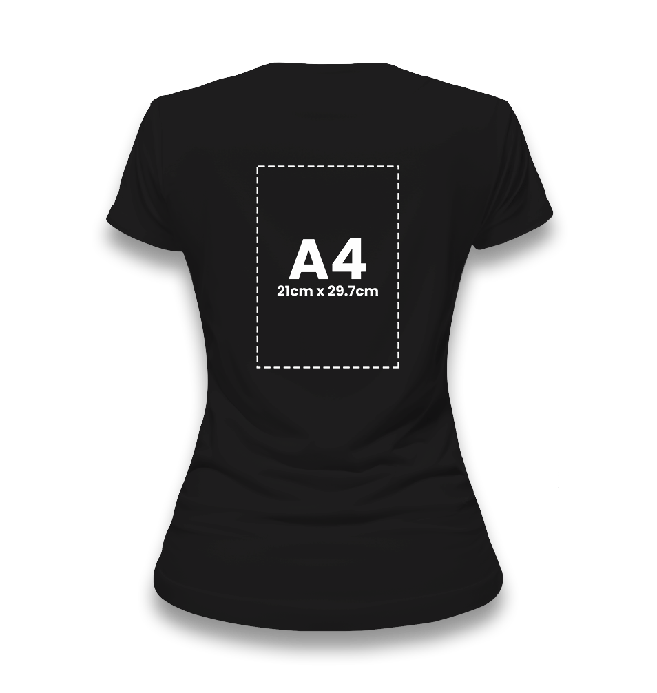 Personalized Black Women's T-Shirt - Single Sided 