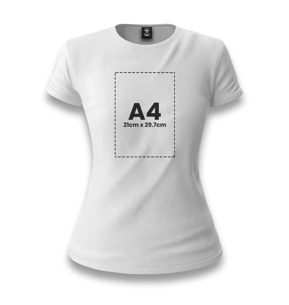 Personalized White Women's T-Shirt - Single Sided 