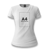 Personalized White Women's T-Shirt - Single Sided 