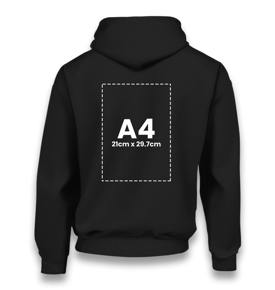 Personalized Black Unisex Hoodie - Single Sided 