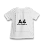 Personalized White Kids T-shirt - Single Sided 