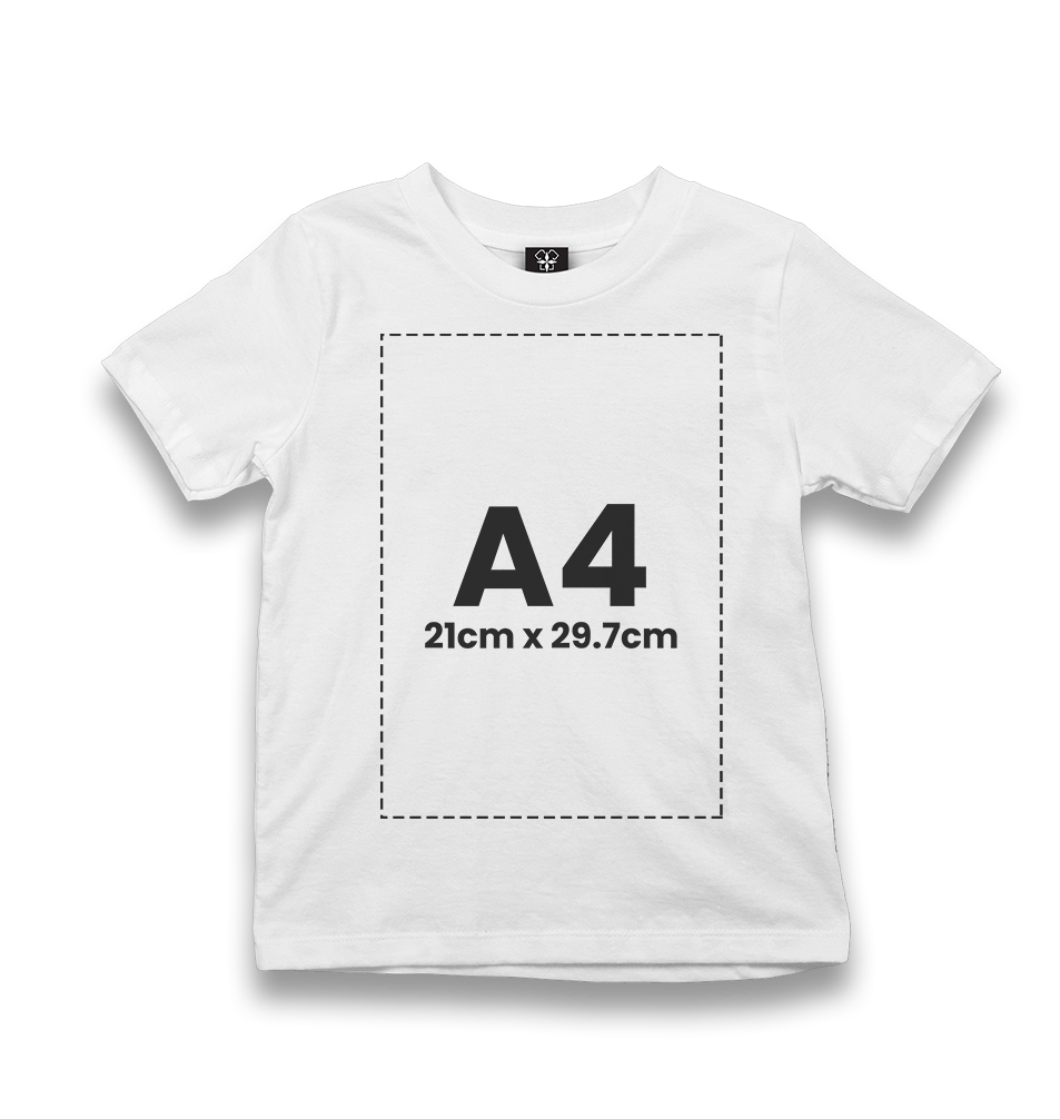 Personalized White Kids T-shirt - Single Sided 