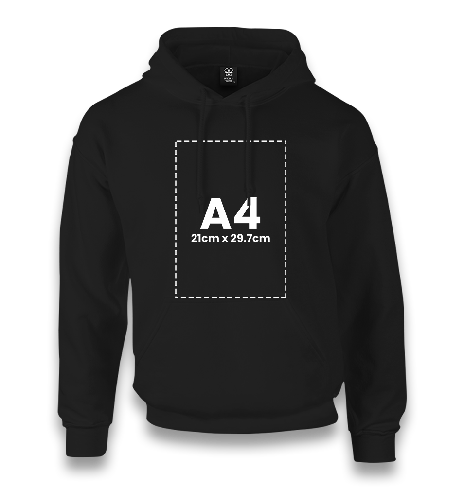 Personalized Black Unisex Hoodie - Single Sided 