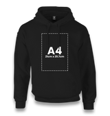 Personalized Black Unisex Hoodie - Single Sided 