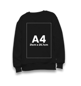 Personalized Black Kids Sweatshirt - Single Sided 