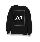 Personalized Black Kids Sweatshirt - Single Sided 