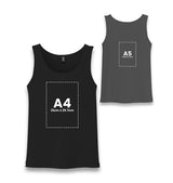 Personalized Black Unisex Undershirt - Front Back 