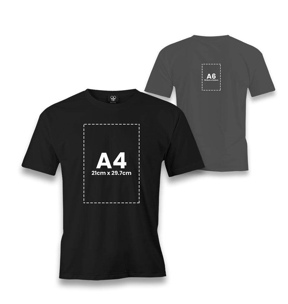 Personalized Black Men's T-Shirt 