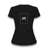 Personalized Black Women's T-Shirt - Single Sided 