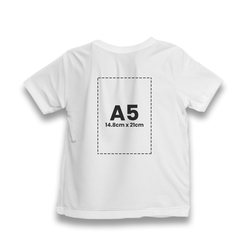 Personalized White Kids T-shirt - Single Sided 