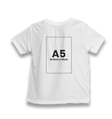 Personalized White Kids T-shirt - Single Sided 