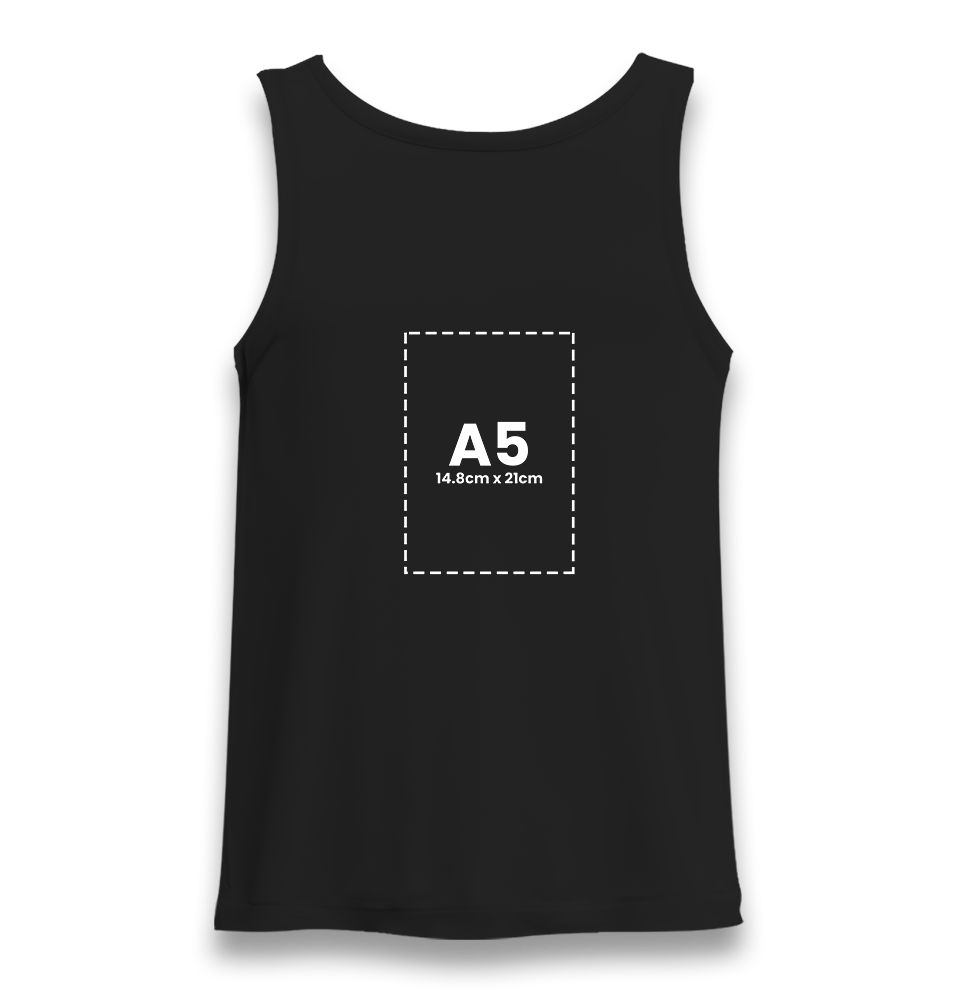 Personalized Black Unisex Undershirt - Single Sided 