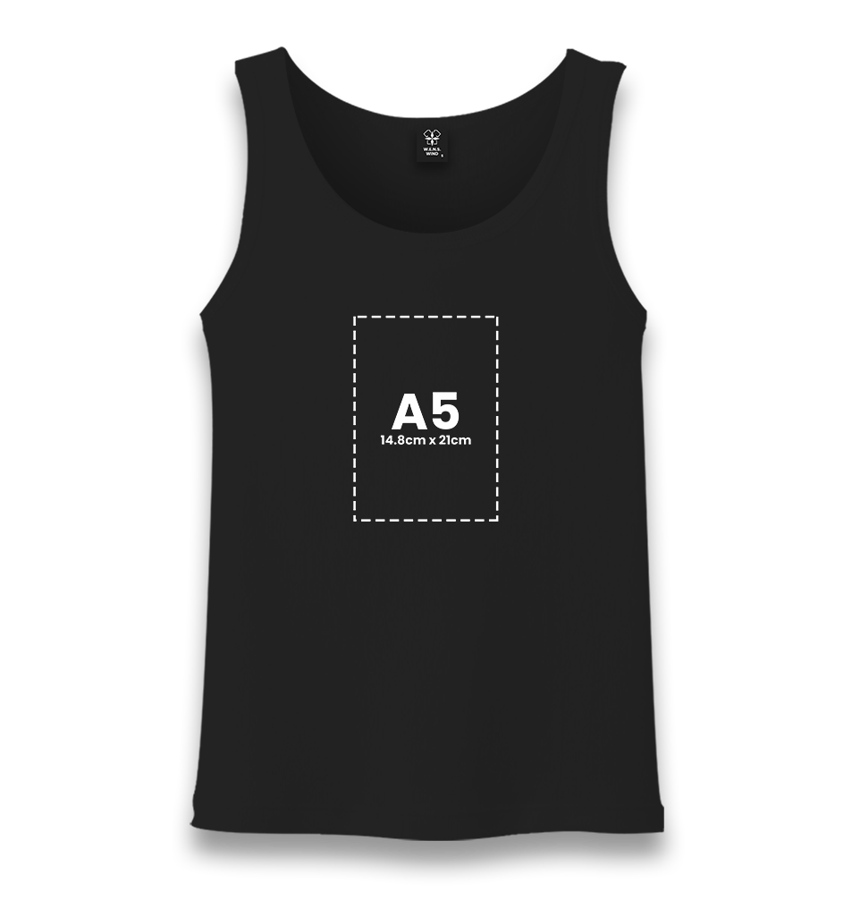 Personalized Black Unisex Undershirt - Single Sided 