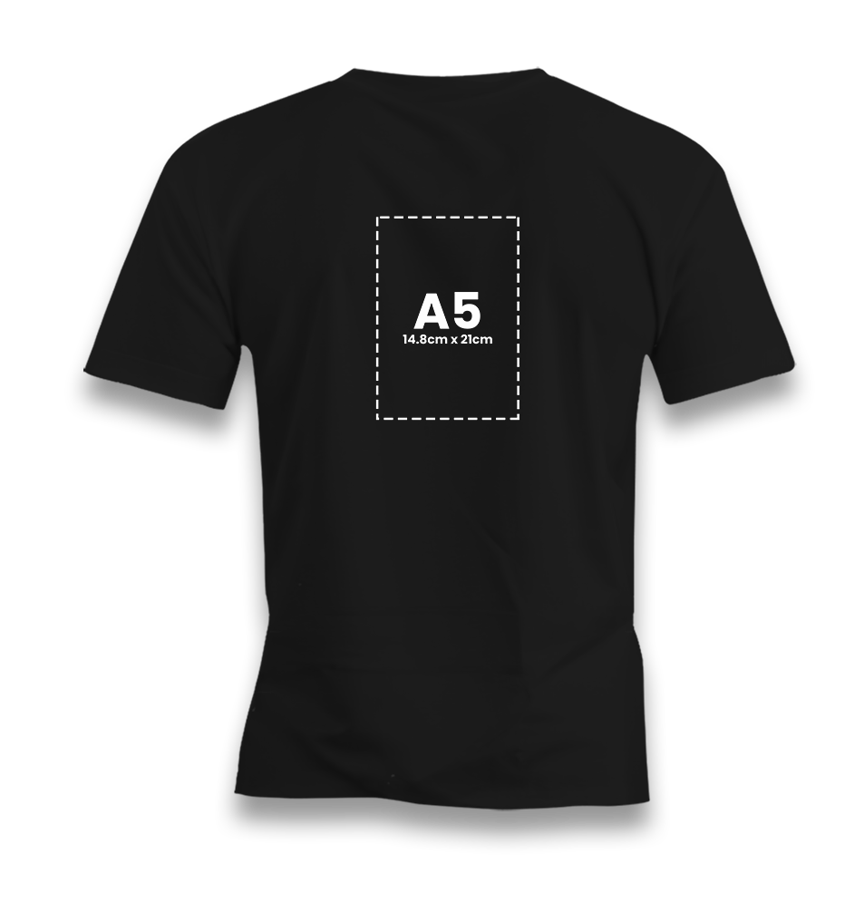 Personalized Black Men's T-Shirt - Single Sided 