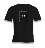 Personalized Black Men's T-Shirt - Single Sided 